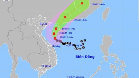 Cơn bão số 1 mạnh giật cấp 13 áp sát vịnh Bắc Bộ
