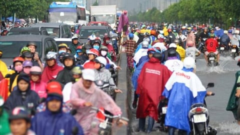 Dự báo thời điểm tập trung mưa dông ở Nam Bộ