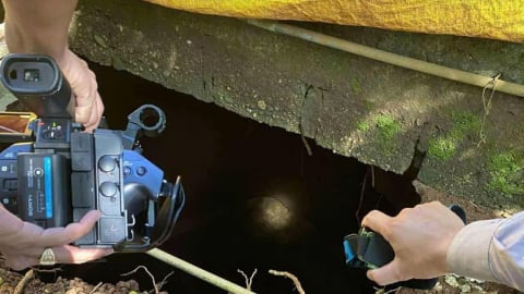 Quảng Trị: Phát hiện hố sâu 5m xuất hiện trong vườn nhà dân tại huyện Gio Linh