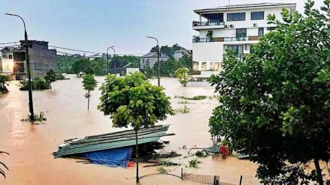 Thái Nguyên: Xảy ra ngập úng nhiều nơi do mưa lớn kéo dài