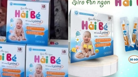 Thu hồi sản phẩm thực phẩm bảo vệ sức khoẻ Siro ăn ngon Hải Bé là hàng giả trên toàn quốc