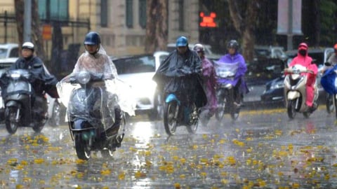 Dự báo thời tiết ngày 23/6: Bắc Bộ có mưa rào và dông vào chiều tối và đêm
