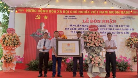 Địa điểm tưởng niệm Thanh niên xung phong ở Nam Định nhận bằng di tích