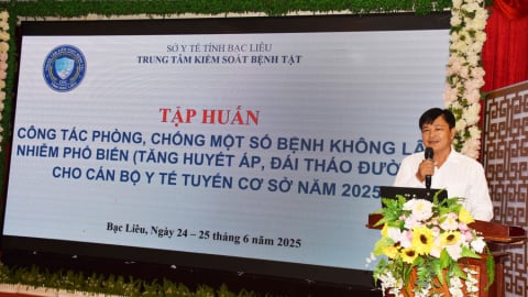 Bạc Liêu: Tập huấn công tác phòng, chống một số bệnh không lây nhiễm phổ biến