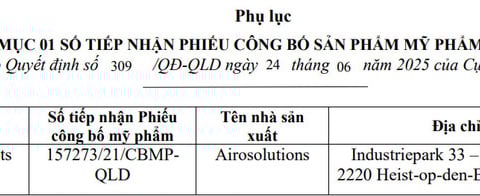 Ba doanh nghiệp tự nguyện thu hồi hàng loạt phiếu công bố mỹ phẩm nhập khẩu