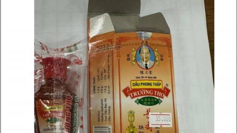 Thanh Hóa khuyến cáo người dân về thuốc giả Dầu phong thấp Trường Thọ