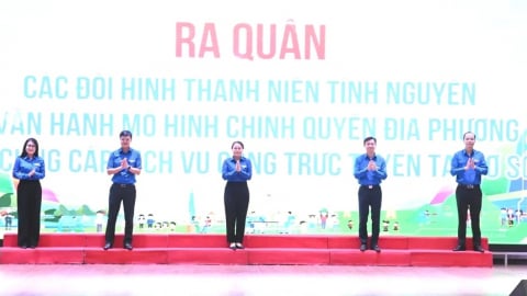 Thanh niên tình nguyện trên cả nước ra quân hỗ trợ vận hành chính quyền địa phương 2 cấp