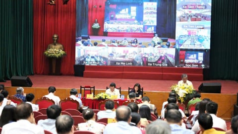 Đại biểu Quốc hội đoàn thành phố Hà Nội tiếp xúc cử tri sau kỳ họp thứ 9, Quốc hội khóa XV