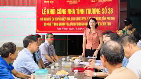 Quỹ Bảo trợ trẻ em tỉnh Phú Thọ khởi công nhà tình nghĩa yêu thương số 38