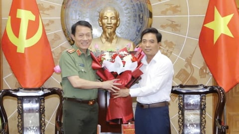 Bộ trưởng Bộ Công an làm việc với Ban Thường vụ Tỉnh uỷ Thanh Hóa