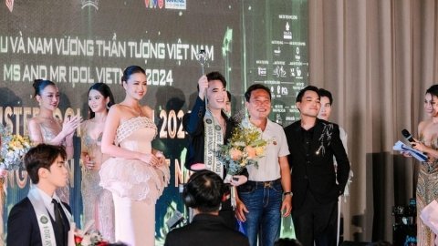 Trần Tiến đăng quang Nam vương cuộc thi “Hoa hậu và Nam vương Thần tượng Việt Nam” 2024