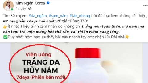 Bài 1: Sản phẩm 7Day Plus của Kim Ngân Korea có dấu hiệu không phép, người sử dụng bị dị ứng