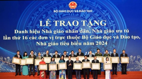 Tôn vinh Nhà giáo nhân dân, Nhà giáo ưu tú, Nhà giáo tiêu biểu năm 2024