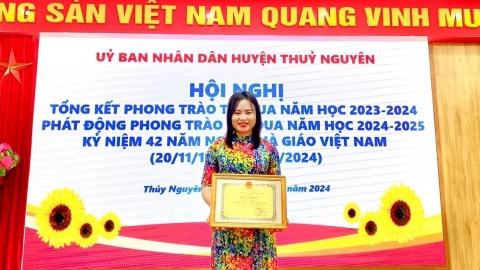 Trường THCS Chính Mỹ - Nơi có nữ giáo viên luôn tâm huyết với nghề và tận tuỵ với các em học sinh