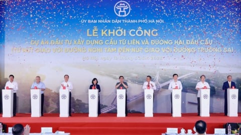 Thủ tướng dự lễ khởi công cầu Tứ Liên (Hà Nội)