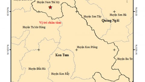 Quảng Nam, Kon Tum liên tiếp hứng 10 trận động đất trong 3 ngày