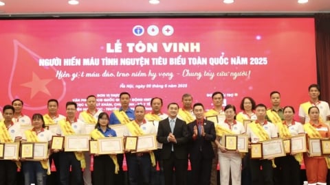Tôn vinh 100 người hiến máu tình nguyện tiêu biểu toàn quốc năm 2025
