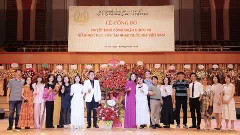 NSND Đỗ Quốc Hưng được bổ nhiệm làm Giám đốc Học viện Âm nhạc Quốc gia Việt Nam