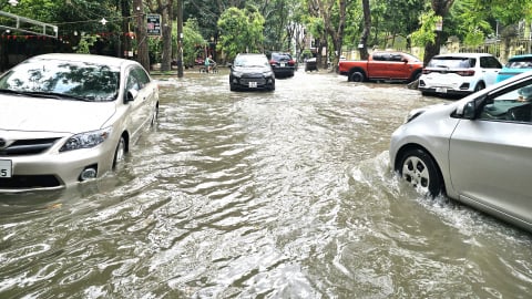 Thanh Hóa: Mưa lớn gây ngập úng cục bộ nhiều khu phố