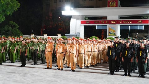 Công an tỉnh Thanh Hóa ra quân thực hiện cao điểm phòng ngừa, trấn áp tội phạm