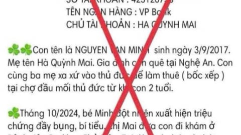 Cảnh báo mạo danh bệnh viện để kêu gọi từ thiện: Chiêu trò lừa đảo mới tại TP.HCM
