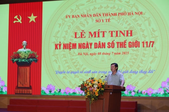 Hà Nội mít tinh hưởng ứng ngày Dân số thế giới 11/7