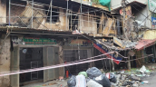 Bắc Ninh: Xảy ra cháy lớn tại các ki-ốt trong chợ Giầu cũ