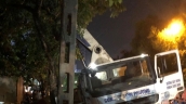 Thái Bình: Nhiều người bị thương do xe bê tông đang đổ mái bị sập cẩu