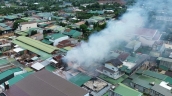 Đắk Lắk xảy ra cháy lớn ở chợ nằm ven Quốc lộ 26