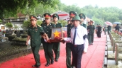 Thanh Hóa truy điệu, an táng 15 hài cốt liệt sĩ hy sinh tại Lào
