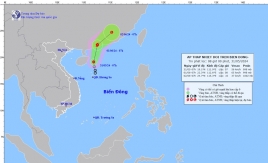 Cập nhật tình hình áp thấp nhiệt đới trên Biển Đông