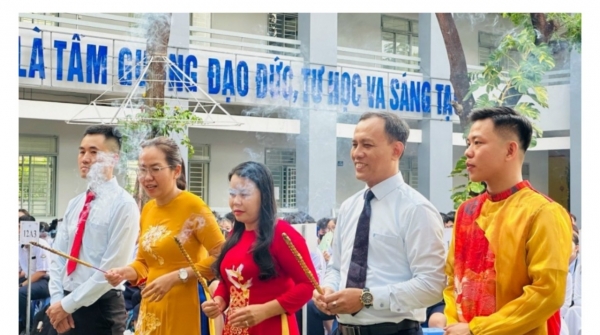 TP. Hồ Chí Minh: Trung tâm Giáo dục nghề nghiệp – Giáo dục thường xuyên quận 7 tổ chức Lễ Giỗ Tổ Hùng Vương hướng về cội nguồn dân tộc