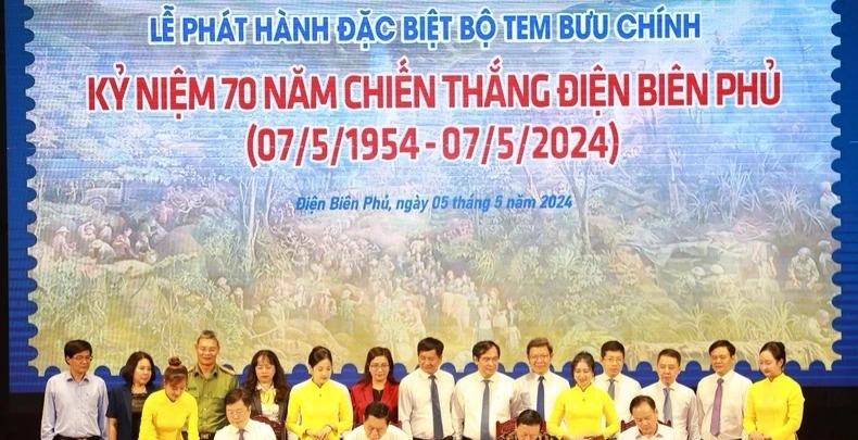 Phát hành ﻿bộ tem Kỷ niệm 70 năm Chiến thắng Điện Biên Phủ