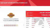 Vietlott 'nổ' giải Jackpot 1 gần 345 tỷ đồng