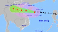 Bão số 5 tăng lên cấp 12, lao nhanh vào miền Trung, có thể gây mưa lớn
