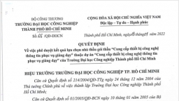 Trường Đại học Công nghiệp Tp.HCM duyệt gói thầu 'Cung cấp thiết bị công nghệ thông tin phục vụ giảng dạy'