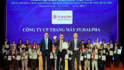 Thang máy FUJIALPHA được xướng tên tại Lễ trao giải “Thương hiệu dẫn đầu Việt Nam 2023”