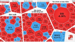 VN-Index tiếp tục lao dốc, giảm hơn 14 điểm