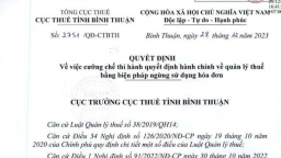 Công ty Cổ phần Thái Vân bị cưỡng chế ngừng sử dụng hóa đơn