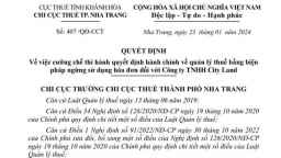 City Land bị ngừng sử dụng hóa đơn do nợ thuế quá 90 ngày