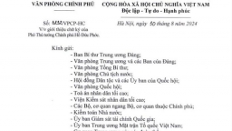 Chữ ký của 3 tân Phó thủ tướng Chính phủ