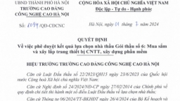 Nghi vấn 'đội giá' mua sắm trang thiết bị tại Trường Cao đẳng Công nghệ Cao