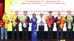 Hơn 10 dự án nghìn tỷ ở Đồng Nai được trao giấy chứng nhận