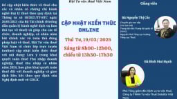 VTCA mở lớp cập nhật kiến thức thuế online tháng 3