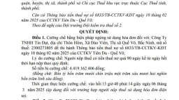 Nợ thuế hàng tỷ đồng, Công ty Tín Đạt và Công ty F&L Vina bị cưỡng chế ngừng sử dụng hóa đơn