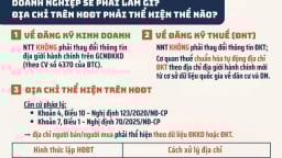 Không bắt buộc thay đổi địa chỉ trên hóa đơn điện tử