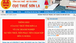 Sơn La: Doanh nghiệp nợ thuế hơn 298 tỷ đồng