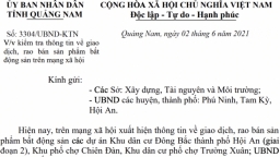 Quảng Nam chỉ đạo kiểm tra 3 dự án rao bán khi chưa đủ điều kiện