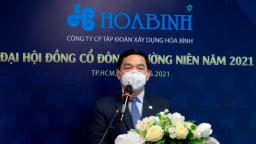 Tập đoàn Xây dựng Hòa Bình đặt kế hoạch lợi nhuận sau thuế tăng 180,9% so với năm 2020
