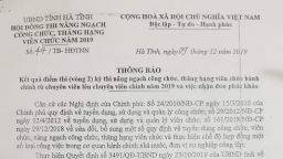 Hà Tĩnh: Nhiều lãnh đạo sở ngành thi trượt chuyên viên chính